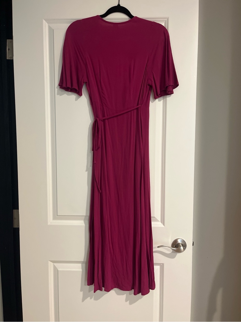 Old Navy Magenta Wrap Maxi Dress - Picture 2 of 2
